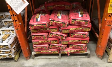 how much is a pallet of concrete at lowe's